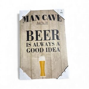 Man Cave Beer Sign